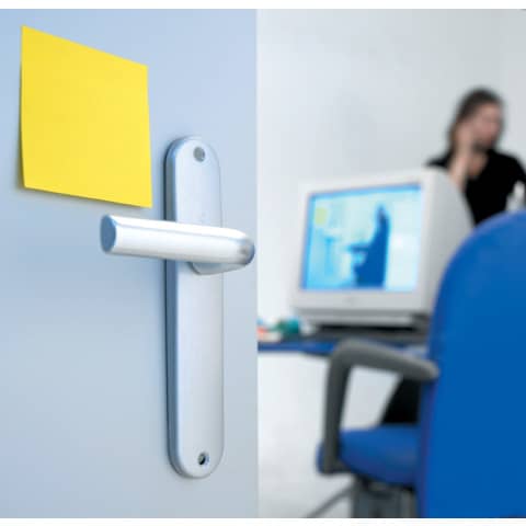 Foglietti riposizionabili Super Sticky Notes Post-it® Giallo Canary - 76x76 mm 12 blocchetti da 90 ff - 654-12SS-CY